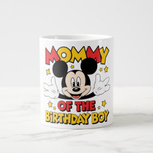 Mommy of the Birthday Boy Cute Cartoon Large Coffee Mug