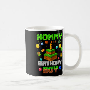 Mommy Of The Birthday Boy Party Video Gamer Pixel  Coffee Mug