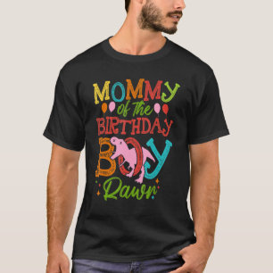 Mommy Of The Birthday Boy Rawr Rex Dinosaurs Wome T-Shirt