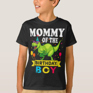 Mommy of the Birthday Boy T-Rex RAWR Dinosaur Birt T-Shirt