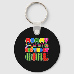 Mommy Of The Birthday Girl Melon Family Matching F Keychain