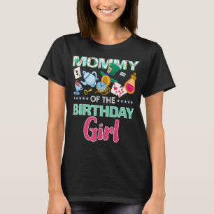 Mommy Of The Birthday Girl Onederland Pink Teal Ma T-Shirt