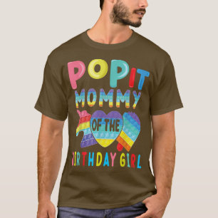 mommy of the Birthday Girl Pop It Unicorn Birthday T-Shirt