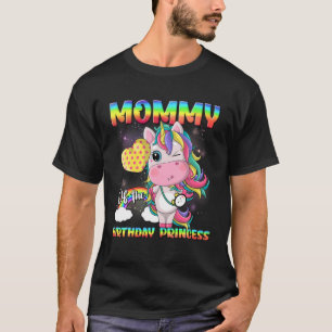 Mommy Of The Birthday Princess Dabbing Or Flossing T-Shirt