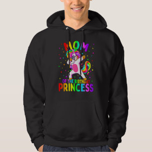 Mommy Of The Birthday Princess Girl Dabbing Unicor Hoodie
