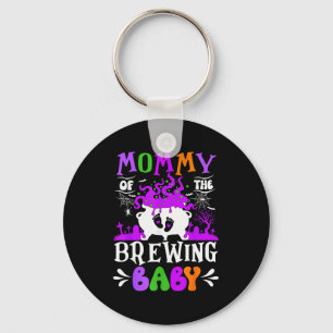 Mommy Of The Brewing Baby Mom To Be Halloween  Keychain