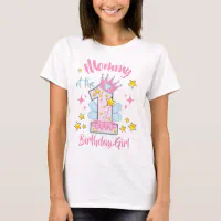 Mommy of the First birthday fairy custom design T Shirt