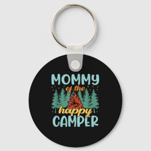 Mommy of the happy camper first birthday camping  keychain