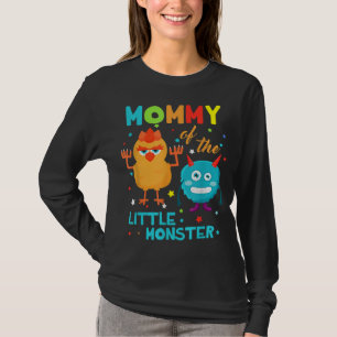 Mommy Of The Little Monster Birthday Family Monste T-Shirt