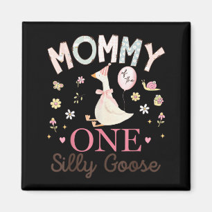 Mommy of The One Silly Goose 1st Birthday Girl Magnet