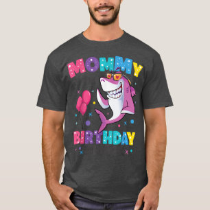 Mommy Of The Shark Birthday Mom Matching Family 57 T-Shirt