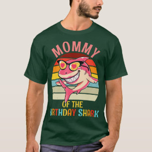Mommy of the Shark Birthday Mom Matching Family T-Shirt