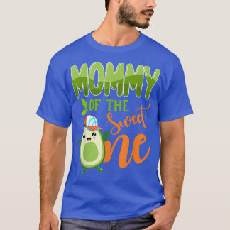Mommy of the Sweet One 1st Birthday Avocado Boy Fi T-Shirt