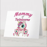 Mommy of Twinicorns: Mom & Twin Daughters Unicorn Thank You Card<br><div class="desc">Twin sisters’ cute quote “Mommy of Twinicorns” colourful graphic with anime Mama and two girl unicorns. A wonderful way to show your love for kids and passion for parenting, family and children. Sweet witty humour for wife, mom, aunt, grandma and great present for mother’s day, her birthday, pregnancy announcement, baby...</div>