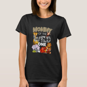 Mommy Of Wild One Zoo Birthday Safari Jungle Anima T-Shirt