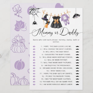 Mommy or Daddy Little Boo Clothesline Baby Shower