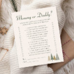 Mommy or Daddy Winter Baby Shower Game<br><div class="desc">Celebrate with a unique baby shower game collection designed for a cozy winter baby shower. Perfect for 'baby it’s cold outside' baby shower ideas, this collection brings winter wonderland baby shower magic to life. From winter baby shower themes to January baby shower themes, each game is crafted for your winter...</div>