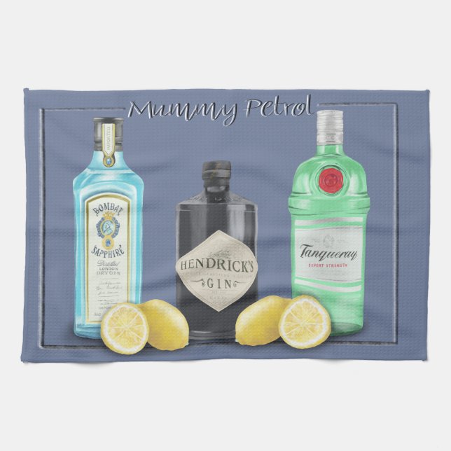 Mommy Petrol Kitchen Towel (Horizontal)