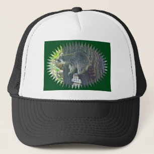 Mommy Raccoon on Suet Hat