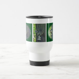 Mommy Raccoon on Suet Travel Mug