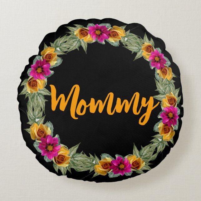 mommy Round Pillow (Front)