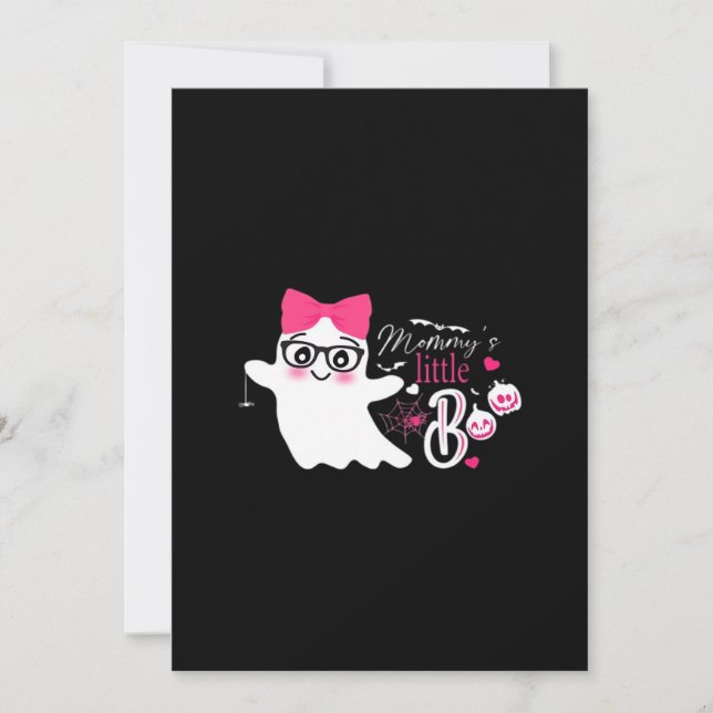 Mommy’s Little Boo Halloween  Holiday Card (Front)