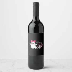 Mommy’s Little Boo Halloween  Wine Label