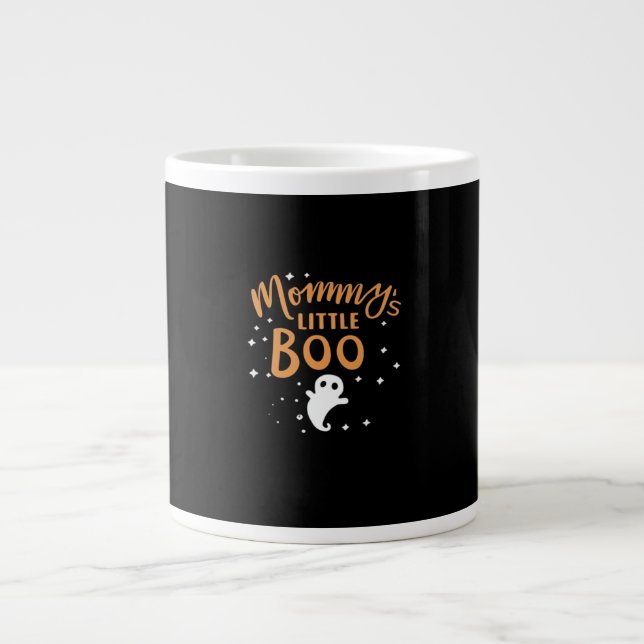 Mommy’s Little Boo - Happy Halloween Large Coffee Mug (Front)