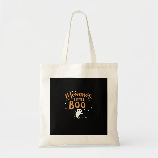 Mommy’s Little Boo - Happy Halloween Tote Bag (Front)