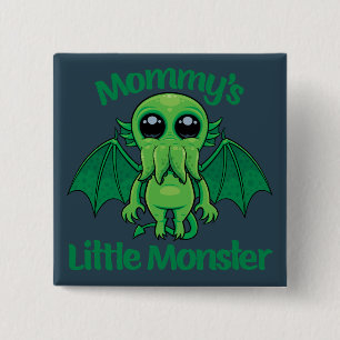 Mommy’s Little Monster Cthulhu Cuddles 2 Inch Square Button