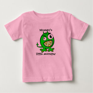 Mommy’s Little Monster- Green Version Baby T-Shirt
