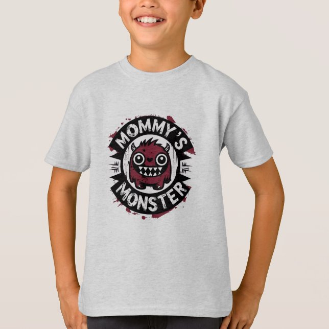 Mommy’s Little Monster Kids T-Shirt (Front)