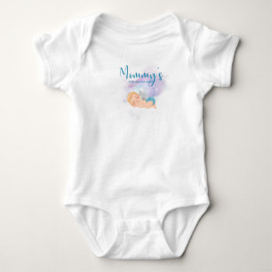 Mommy’s little warrior angel baby bodysuit