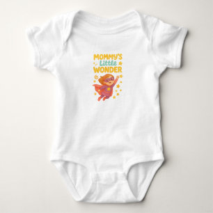 Mommy’s Little Wonder – Cute Superhero Girl Design Baby Bodysuit