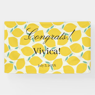 Mommy’s Main Squeeze Lemon Citrus Baby Shower Banner