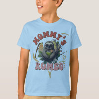 mommy`s romeo quirky sticker design