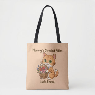 Mommy’s Sweetest Kitten: Whimsical Kids' Tote Bag