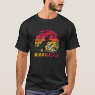 Mommy Saurus Rex Autism Awareness Funny Dinosaur T-Shirt