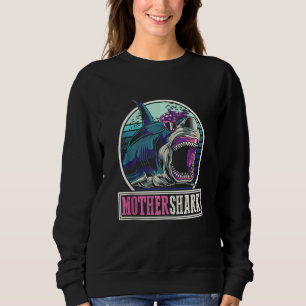 Mommy Sea Monster Mom Zoo Animal Women Mother Sha Sweatshirt