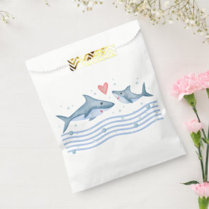 Mommy Shark and Baby Shark Baby Shower Favour Bags