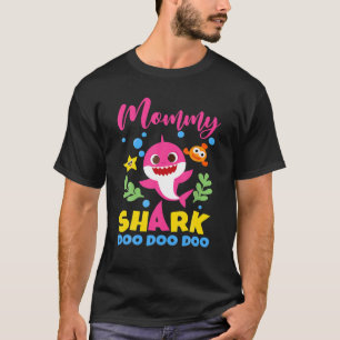 Mommy Shark Gift Cute Baby Shark Family Matching T-Shirt