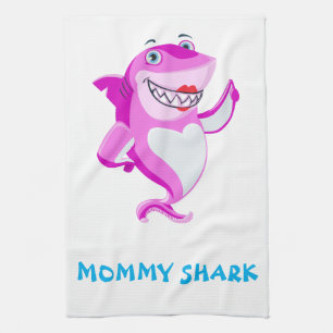 Mommy Shark Kitchen Towel
