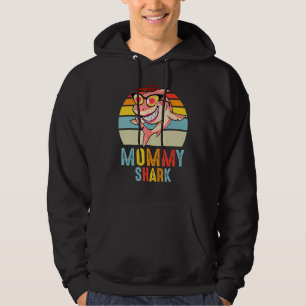 Mommy Shark Vintage Retro Shark  Mother's Day Hoodie