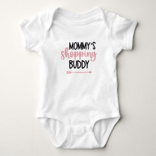 Mommy shopping buddy baby bodysuit