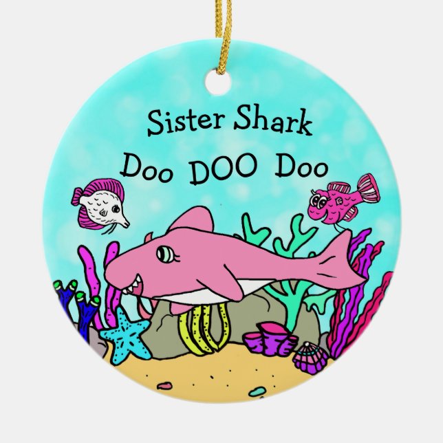 Mommy Sister Family Christmas Ornament (Front)