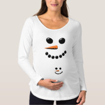 Mommy Snowman And Baby Snowman Cute Festive