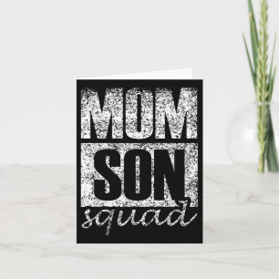 Mommy Son Squad Mothers Day Matching Mom Sons Moth Card