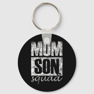 Mommy Son Squad Mothers Day Matching Mom Sons Moth Keychain