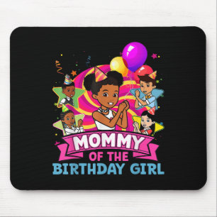 Mommy The Birthday Girl Party Pink Doll Family Dec Mouse Pad