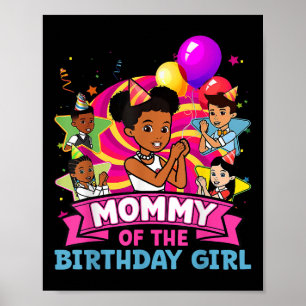 Mommy The Birthday Girl Party Pink Doll Family Dec Poster